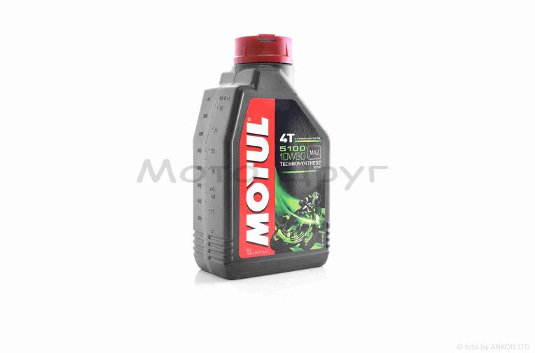 Олія моторна 4T, 1л напівсинтетика “MOTUL” (10W30, 5100) ФРАНЦІЯ