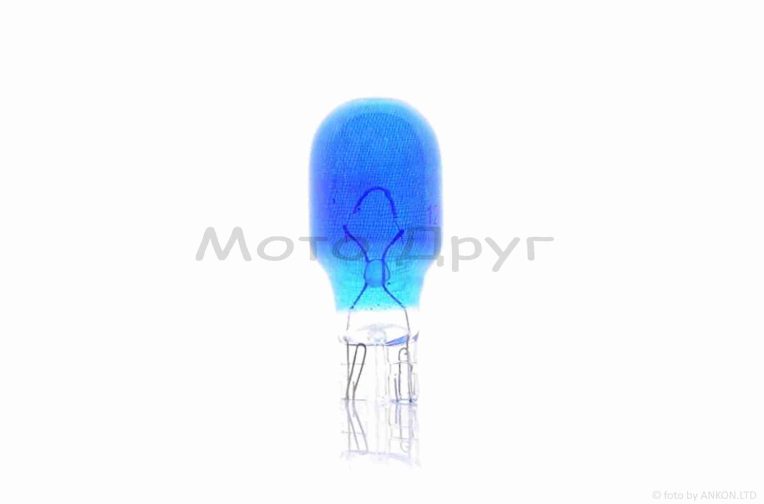 Лампа поворотів безцокольна T15 12V 16W синя “LIPAI”