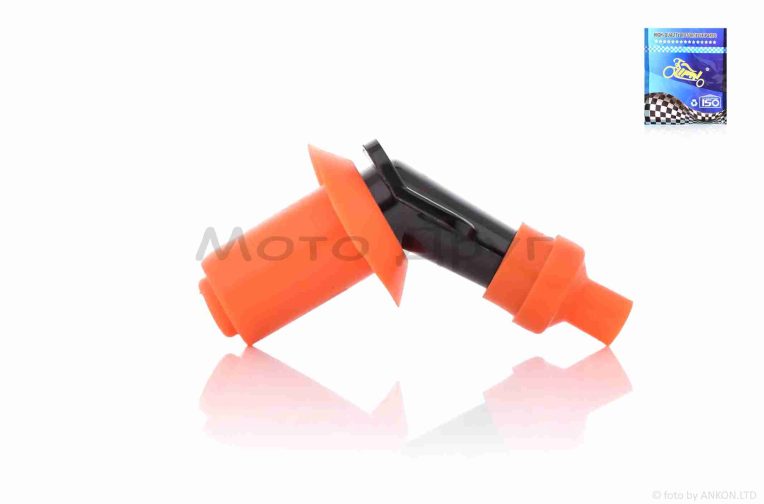 Насвечник  4T скутеры  угол 135, с юбкой  “LIPAI”  (оранжевый)