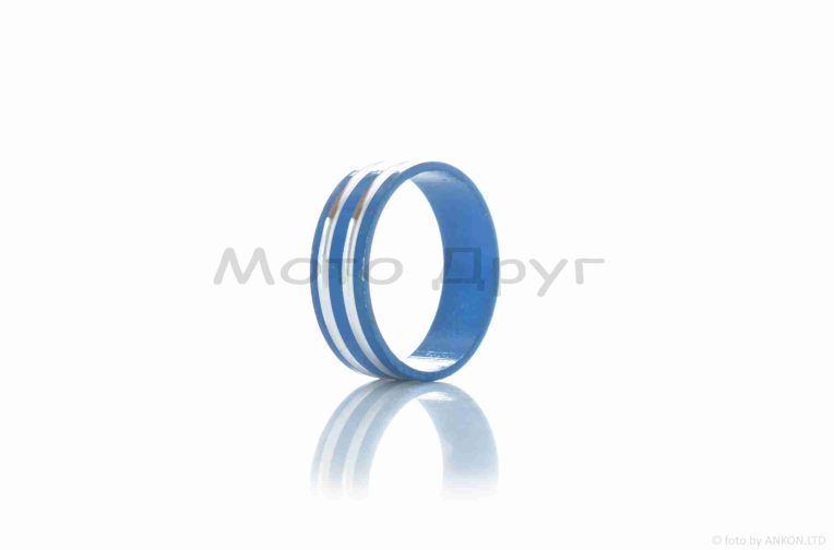 Шайба посадочная рулевой колонки (кольцо) вело  алюминиевая, h10, d29  (синяя)  #QC-002