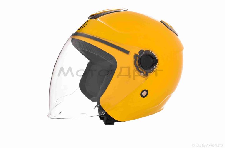 Шлем открытый  “DAVID”  (#D018, желтый, M, АБС-пластик)