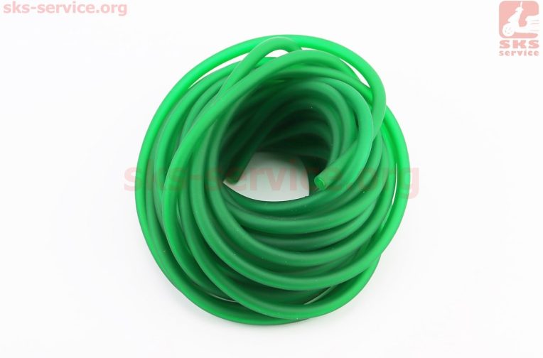 Шланг паливний 5×7мм – 10метр., зелений “силікон”