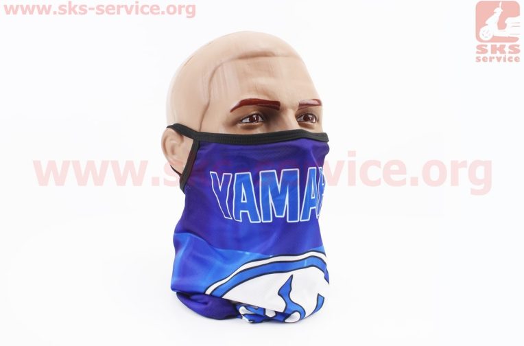 Маска обличчя пилозахисна “YAMAHA”, з синім малюнком, GE-70