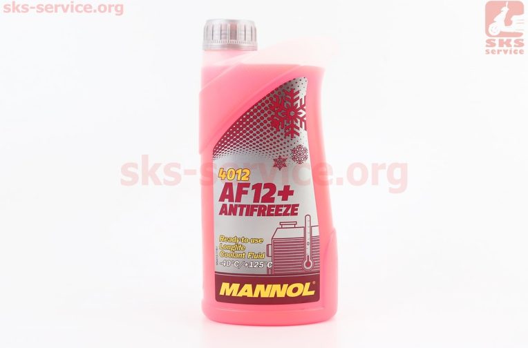 Рідина охолоджуюча -40°C “АНТИФРИЗ AF12”, червоний 1L