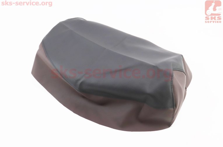 Чехол сиденья Honda DIO TACT AF24 (эластичный, прочный материал) черный/коричневый