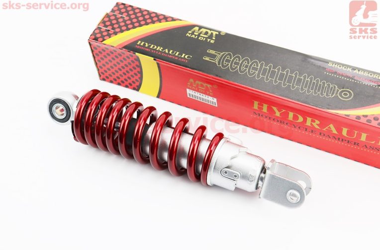 Амортизатор задний GY6/Yamaha – 235мм*d53мм (втулка 10мм / вилка 8мм) регулир., красный