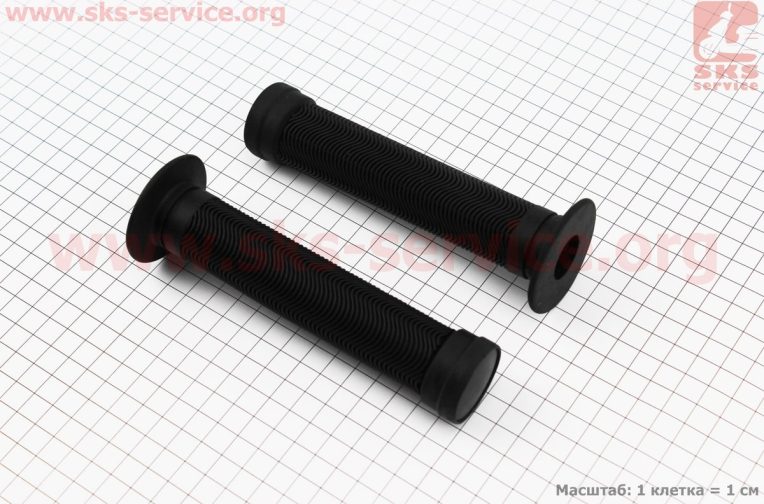 Ручки руля BMX 150мм, чёрные TPE-075А