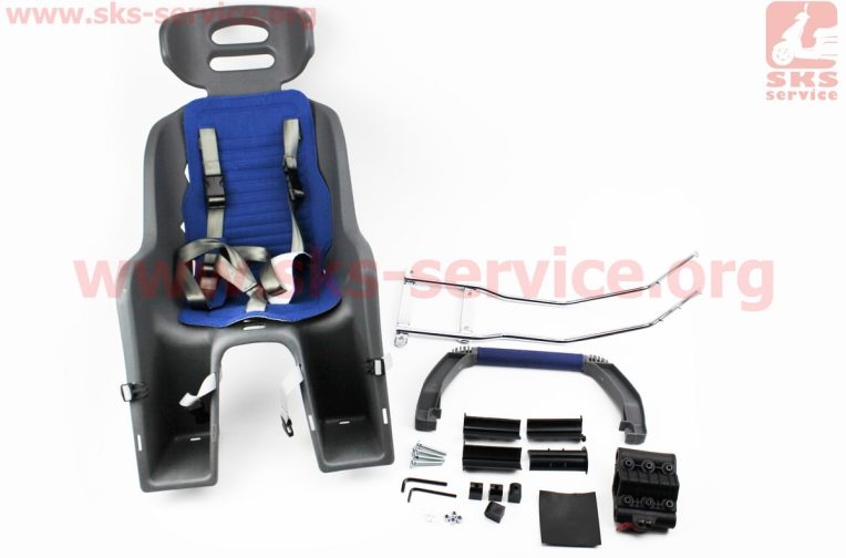Сидіння для перевезення дітей пластмасове заднє, кріпл. швидкознімне, триточковий ремінь безпеки, SBC-137