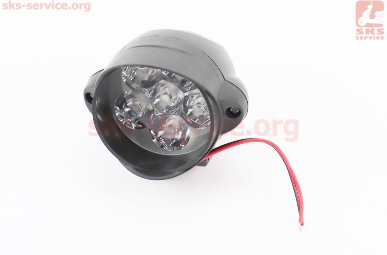 Фара дополнительная светодиодная влагозащитная – 6 LED с креплением “капля”  85*65мм