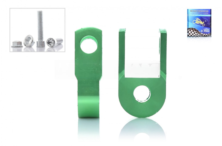 Подовжувачі амортизаторів 25mm пари d10 +болти зелені “LIPAI”