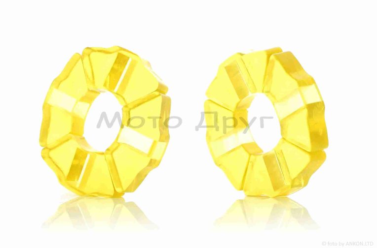 Резинки демпферные колеса  Delta  силикон, желтые  “LIPAI”