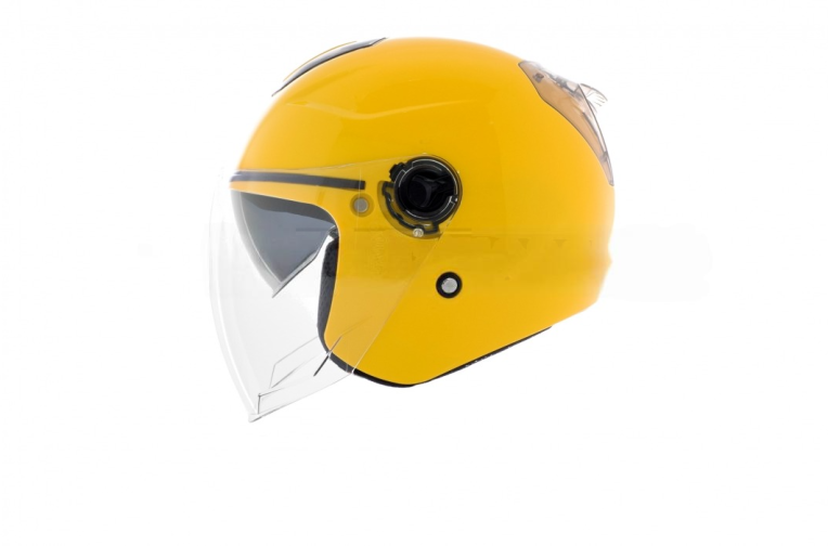 Шлем открытый  “DAVID”  (#D020, желтый, XL, очки, ABS)