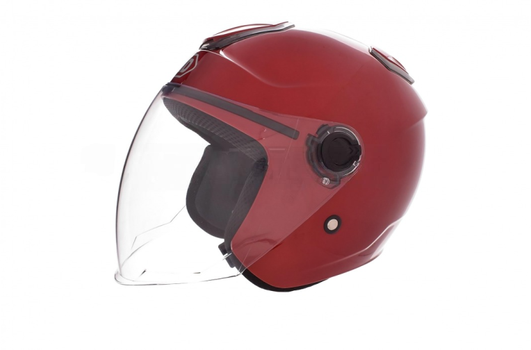 Шлем открытый  “DAVID”  (#D018, красный глянцевый, XL, ABS)