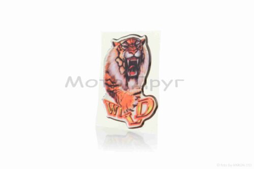 Наклейка Тигр Wild (75-60mm) силікон