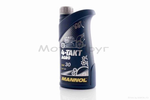 Масло моторное  4T, 1л  минералка  "MANNOL"  ГЕРМАНИЯ  (AGRO SAE 30)