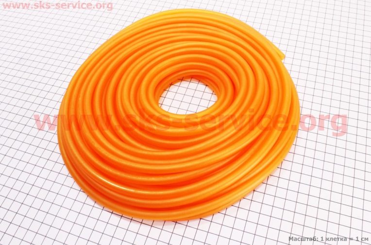 Шланг топливный 5×8мм – 20метр., оранжевый “силикон”