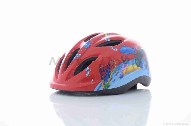 Шлем открытый (вело/самокат)  #TK-007  (детский, красный)