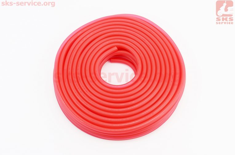 Шланг топливный 5×8мм – 20метр., красный “силикон”