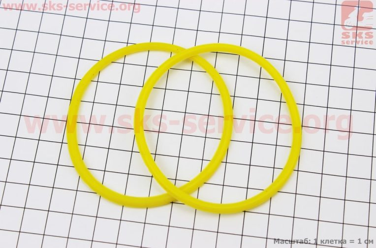 Кольцо (манжет) уплотнительное гильзы 80mm, желтое R180NM, к-кт 2шт