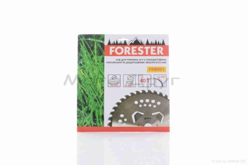 Ніж коси  40T  D255  d25.4  побідит  #СОКОЛ-4T  "FORESTER"  (сріблястий) - Зображення 2
