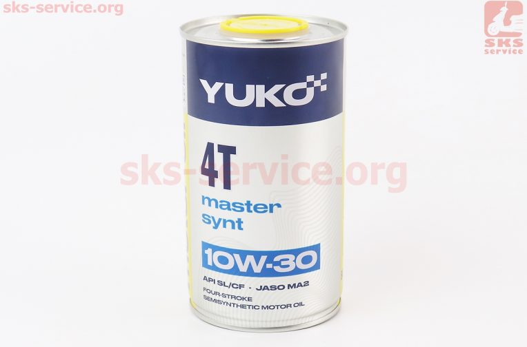 Олива 4T 10W-30 – напівсинтетична універсальна “Master SYNT”, 0,6L Metal