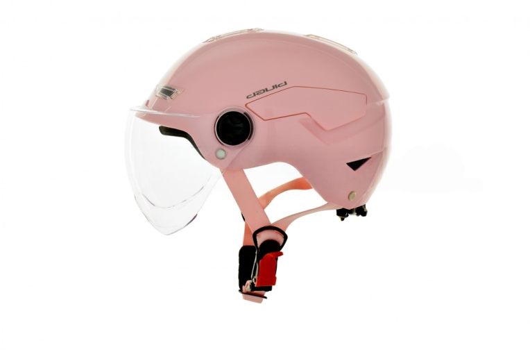 Шлем каска  “DAVID”  (#D316, розовый, регулятор размера S/M, АБС-пластик)