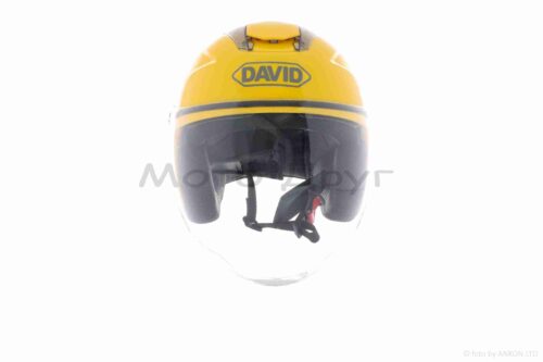 Шолом відкритий  "DAVID"  (#D020, жовтий, XL, окуляри, ABS) - Зображення 3