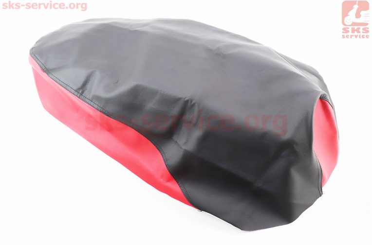 Чохол сидіння Honda LEAD AF48 – 100cc (еластичний, міцний матеріал) чорний/червоний