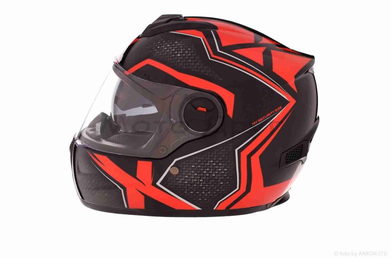 Шлем интеграл  “VLAND”  #M61-X  черно-красный, L
