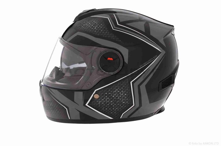 Шлем интеграл  “VLAND”  #M61-X  черно-серый, M