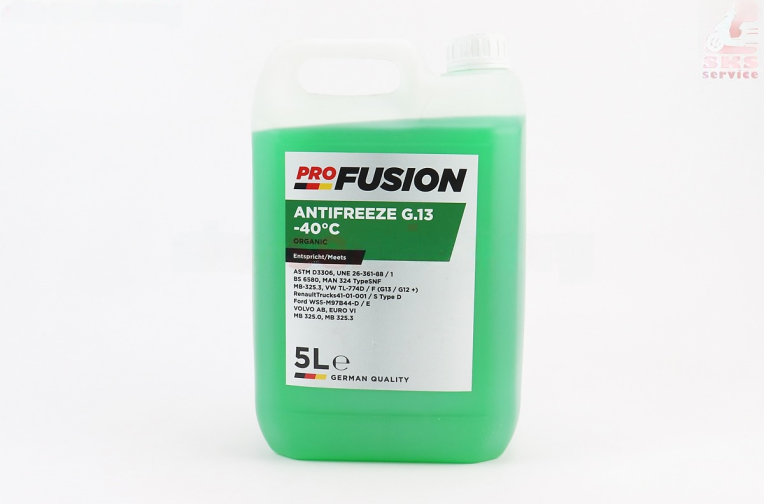 Жидкость охлаждающая -40°C “АНТИФРИЗ G13+”, зеленая 5L