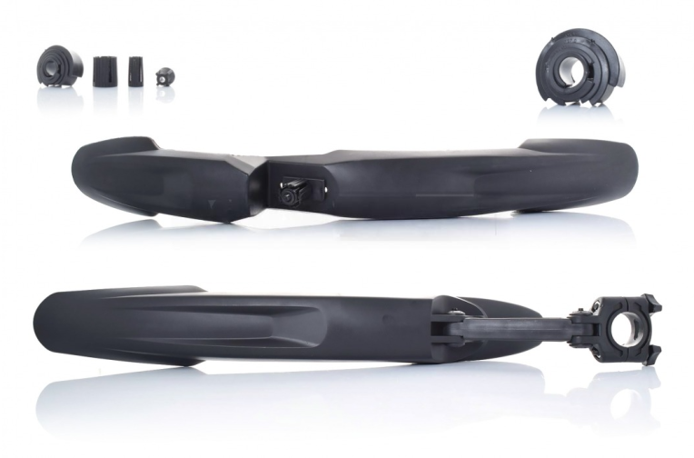 Крила бризковики вело пластмас, чорні #DNB-012