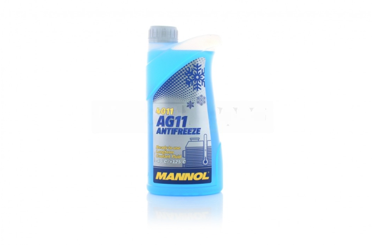 Охолоджуюча рідина  1л  ANTIFREEZE  AG11  (BLUE)  “MANNOL”  НІМЕЧЧИНА  #4011