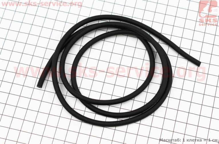 Шланг топливный 2×4мм – 1метр, чёрный