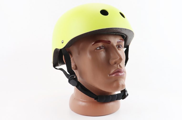 Шлем велосипедный подростковый BMX M (54-57см), 11 вент. отверстий, салатовый