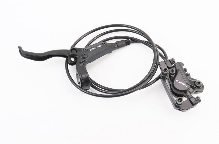 Тормоз Disk-brake гидравлический задний (F180/R160мм), чёрный BR-M447/BL-M445 (левая ручка)