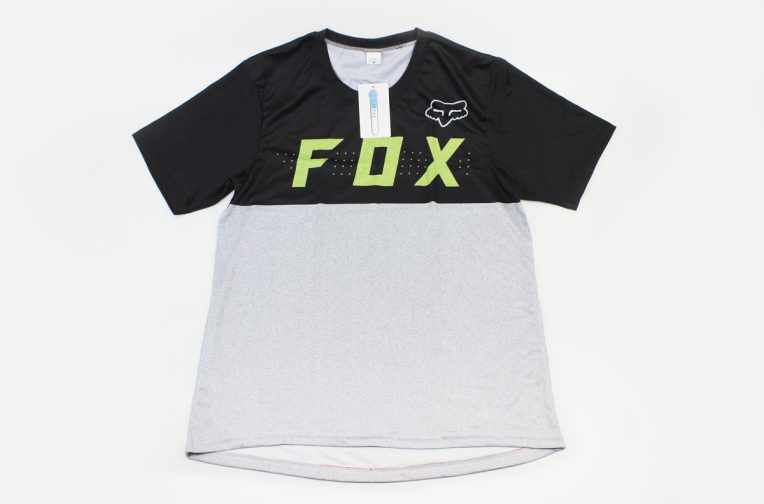 Футболка (Джерсі) чоловіча M-(Polyester 100%), короткі рукави, вільний крій, чорно-сіра, НЕ оригінал