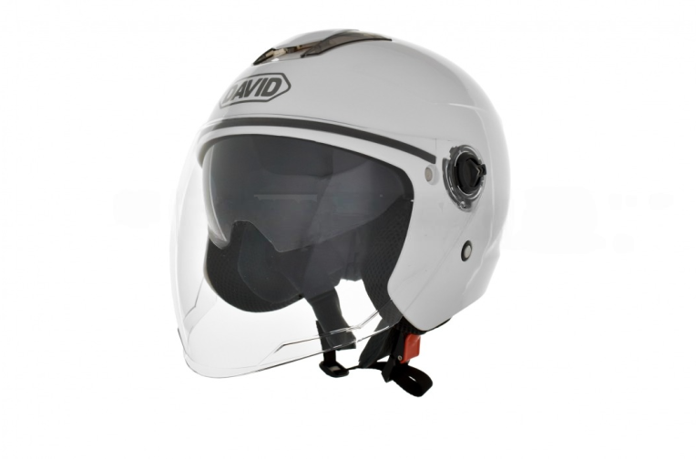 Шлем открытый “DAVID” (#D020, белый, XL, очки, ABS)