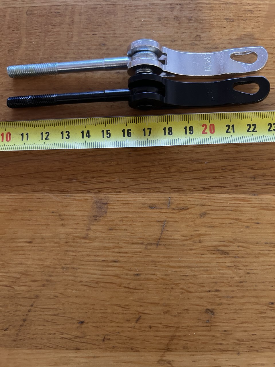 Затискач (ексцентрик) труби сидіння M6x70мм 10шт., алюмінієвий, чорний - Зображення 2