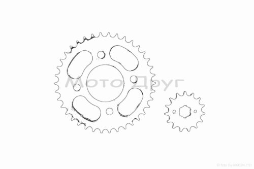 Зірки трансмісії пара  CG125  428-15/38 - Зображення 2