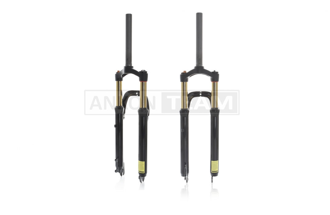 Вилка велосипеда 26" без різьблення 1-1/8" (28,6мм), шток 210мм пневматична, регульована #QC‑009 - Зображення 2