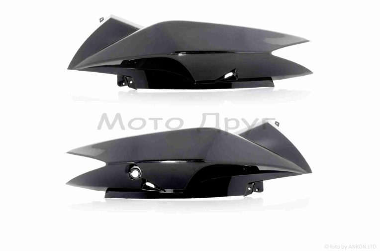 Пластик STORM, PATROL 125 (QM125T-10H) боковины, черный “SKYMOTO”