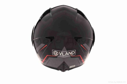 Шолом трансформер  "VLAND"  #158, чорно-червоний, окуляри, L - Зображення 3