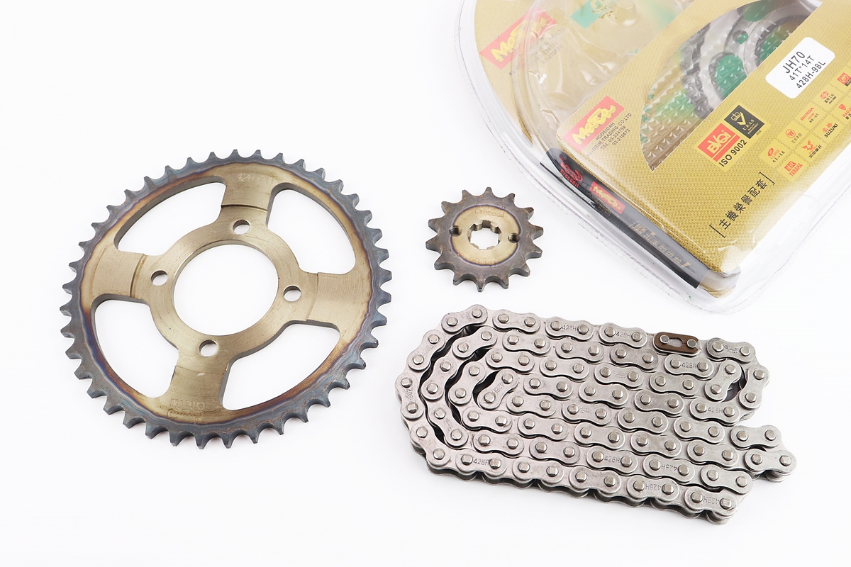 Зірки, ланцюг к-кт Delta/Alpha/Active – 428H-98L+41T+14T (у коробці) “калена”