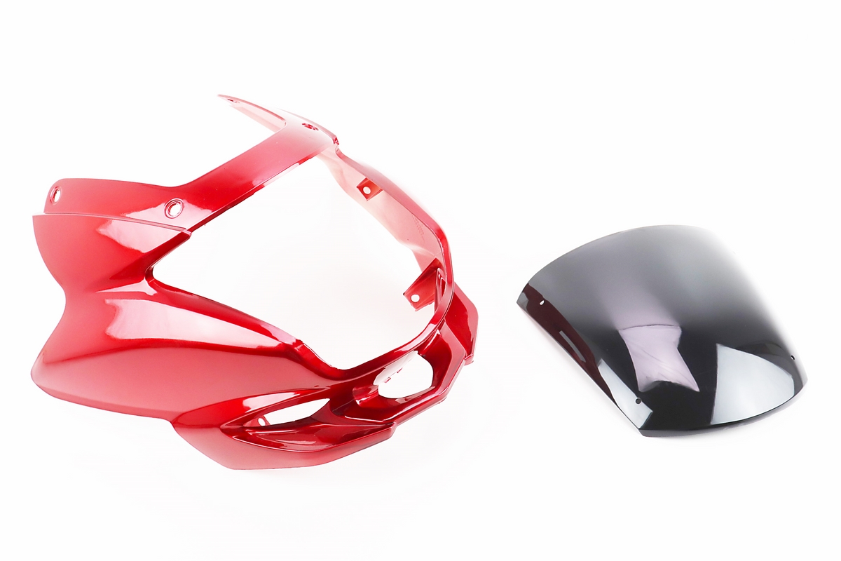 пластик – обтекатель фары + ветровик Viper-V150A КРАСНЫЙ