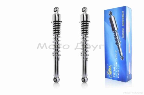 Амортизаторы задние  Delta  345mm, регулируемые, короткий стакан  "LIPAI"  (хром)