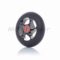 Колесо на самокат із підшипником  608-2RS, металеве, чорне, D100mm  #LZ-001