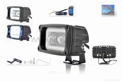 Фара додаткова діодна  прямокутна, 113-56mm, 10-80V, 20-80W, 6500K, IP67  #LPS-805  "L"