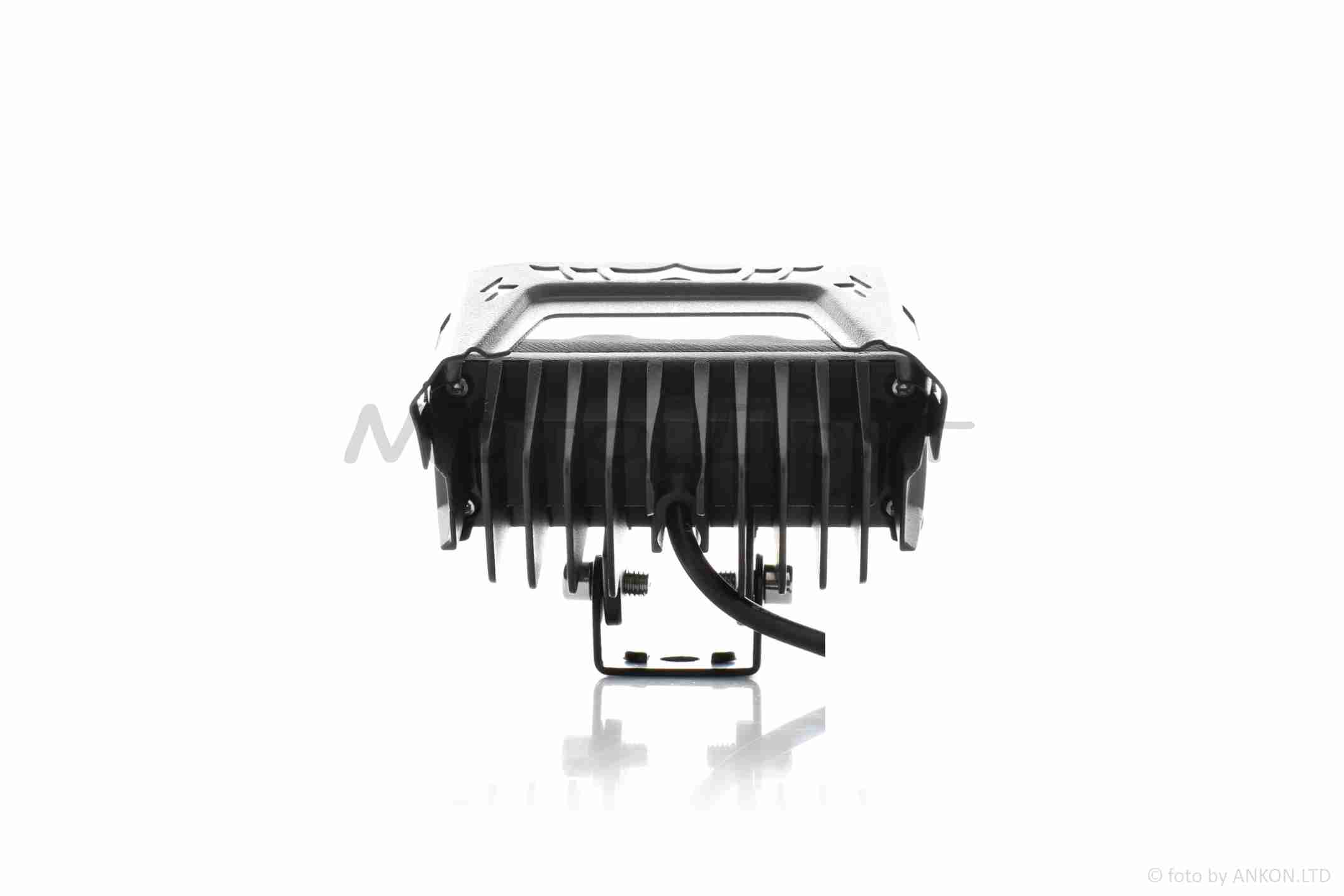 Фара додаткова діодна прямокутна, 100-40mm, 12-80W, IP67, біле/жовте світло #LPS-809 "L" - Зображення 2