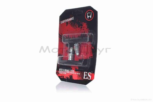 Колодки тормозные вело  V-brake (2шт, регулировка шестигранником, для алюминия, черные)